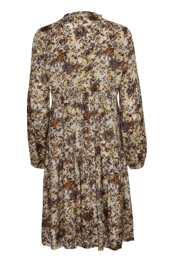 AgustaCR Dress Brown fall leafs CREAM - 3
