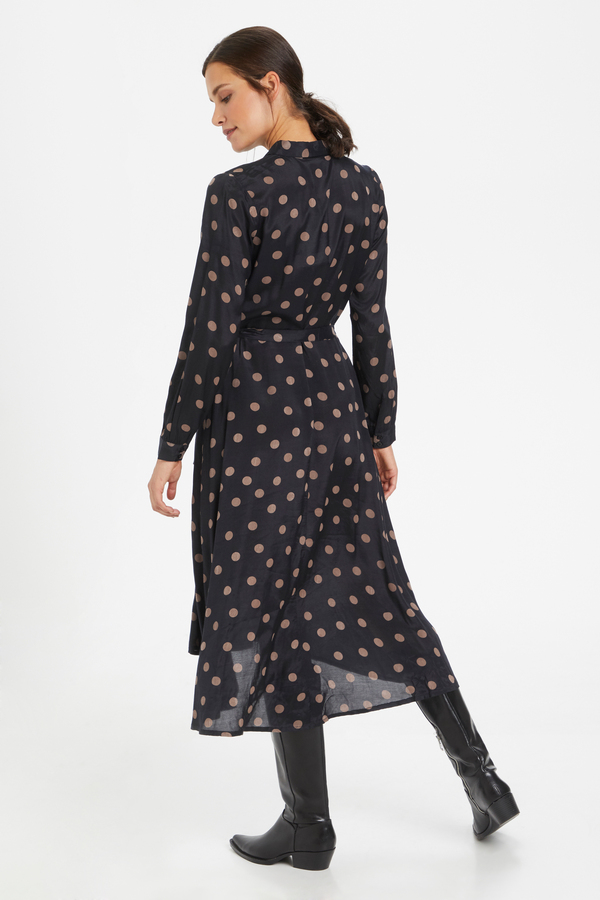 KAoline Dress Black with mustan KAFFE - 3