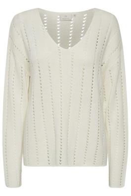 KAbarte V-Neck Pullover Chalk /OffWhite KAFFE