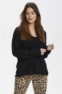 KAbarte V-Neck Pullover Black Deep KAFFE - 3