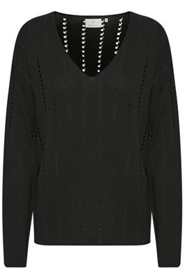 KAbarte V-Neck Pullover Black Deep KAFFE