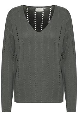 KAbarte V-Neck Pullover Balsam Green KAFFE