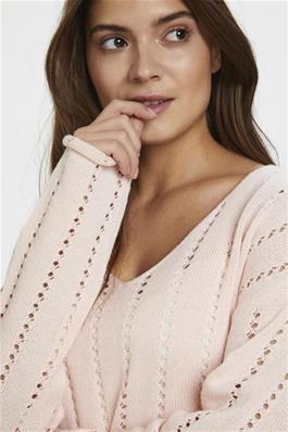 KAbarte V-Neck Pullover Blushing Bride/ Ljus Rosa KAFFE - 3