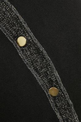 Tammy Cardigan Pitch Black CREAM - 2
