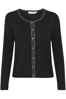 Tammy Cardigan Pitch Black CREAM