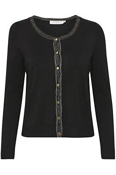 Tammy Cardigan Pitch Black CREAM