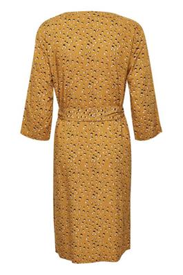 Gemina Tie Dress Yellow Gold CREAM - 2