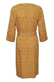 Gemina Tie Dress Yellow Gold CREAM