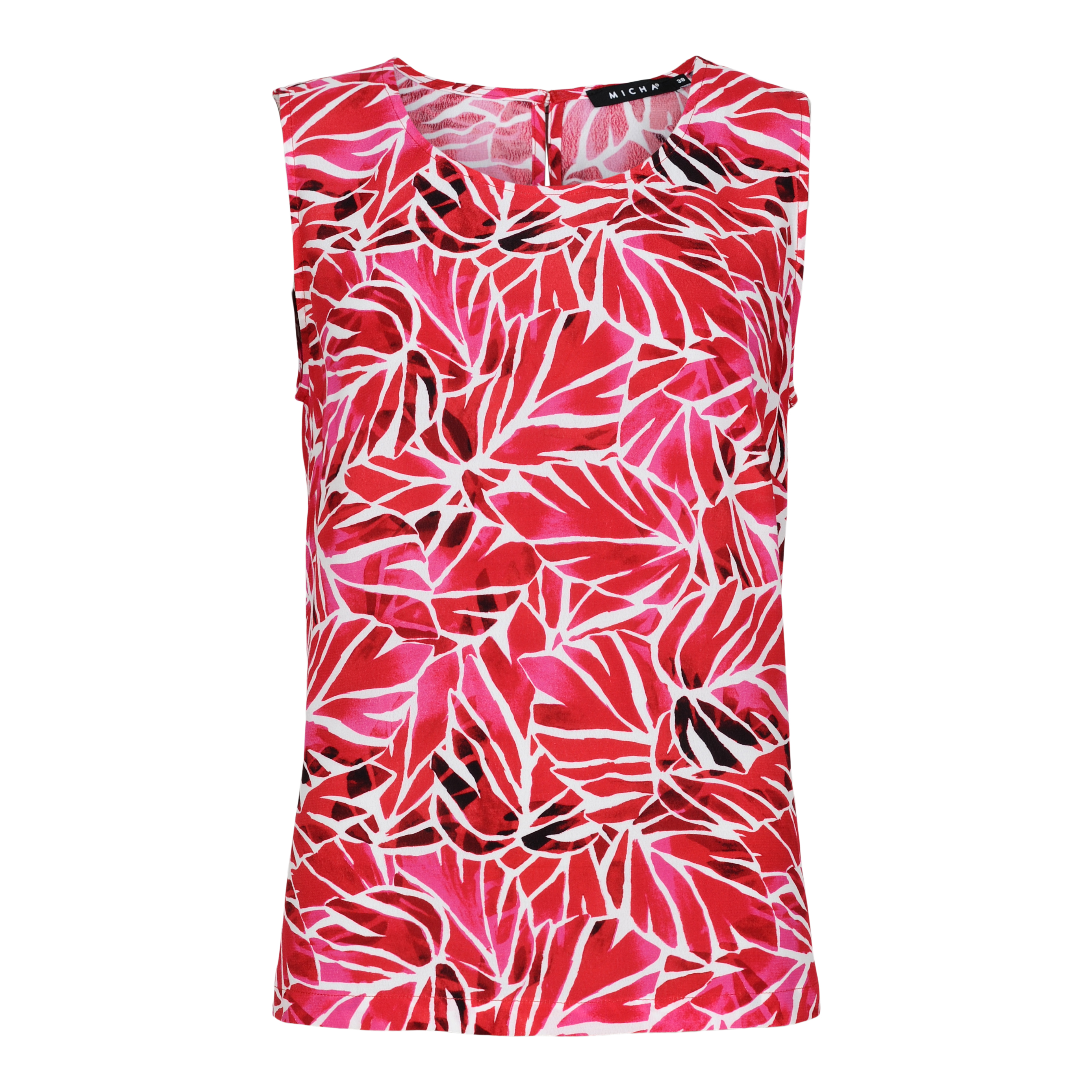 Top Pink Palm Leaf Print MICHA