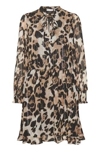CharleyIW Dress Beige Animal InWear
