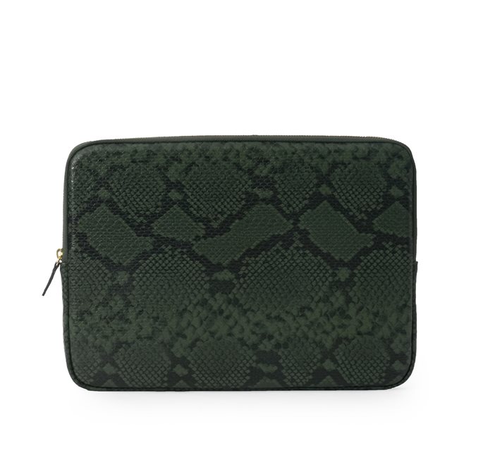 Green Fake Snake Computer Case Ceannis