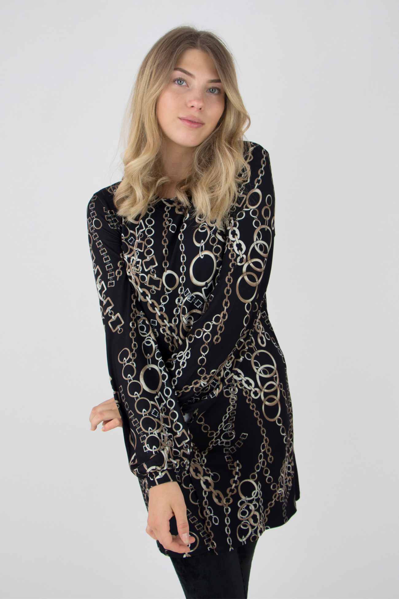 Saint Tunic Black/Sandstone/Hazel Capri Collection