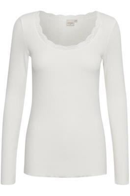 Vanessa L/S T-shirt Chalk Off white CREAM NOOS