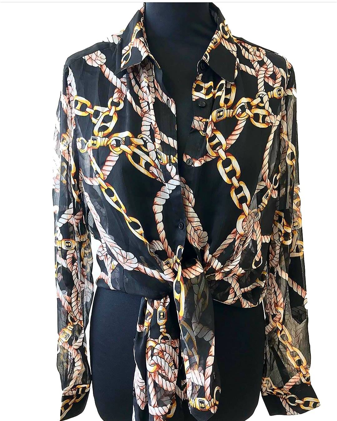 Valora Shirt Black/Gold/Sand Capri Collection - 3