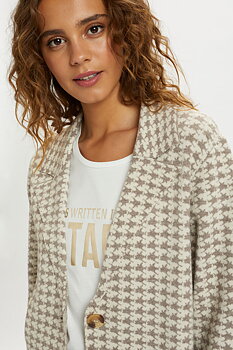 CRAdrine Kavaj Silver Mink /Beige CREAM