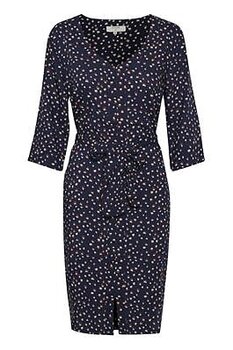 Gemina Tie Dress Blå CREAM NOOS