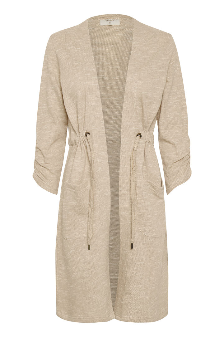 CRNisah Sweat Cardigan OC Silver Mink Melange CREAM