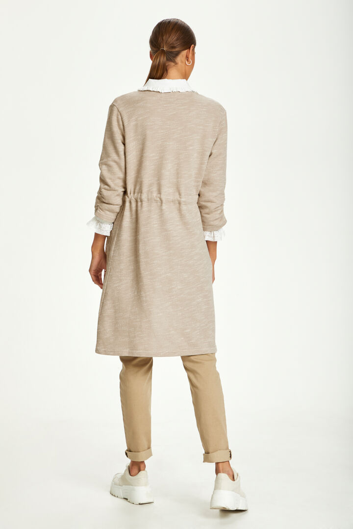 CRNisah Sweat Cardigan OC Silver Mink Melange CREAM - 5