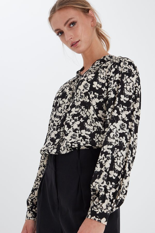 IHANKE LS Black Blouse ICHI - 2