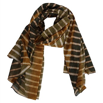 Scarf Magnolia, grön/guldfärgad The Moshi