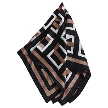 Miniscarf Katherine, svart/beige The Moshi
