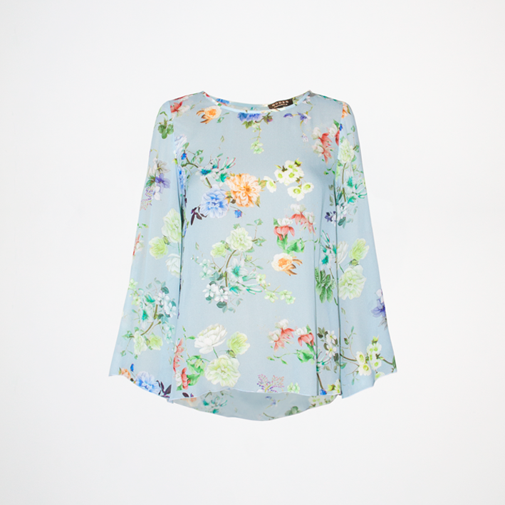 BIRGITTE BLOUSE Ljusblå Modes Stockhom