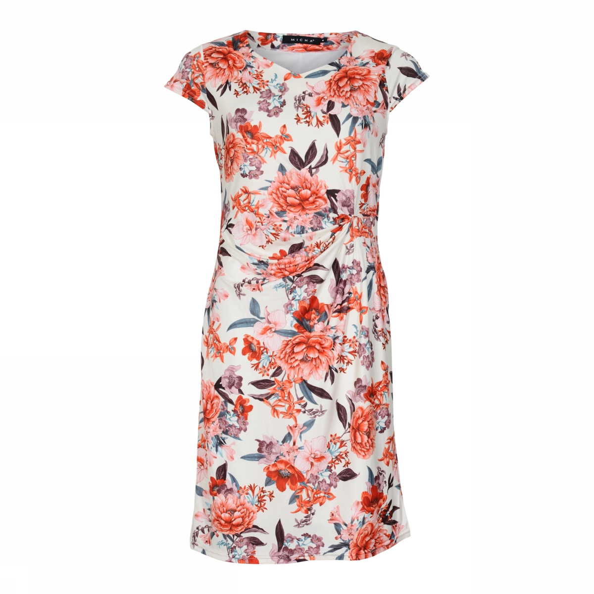 Dress Red Flower Print MICHA
