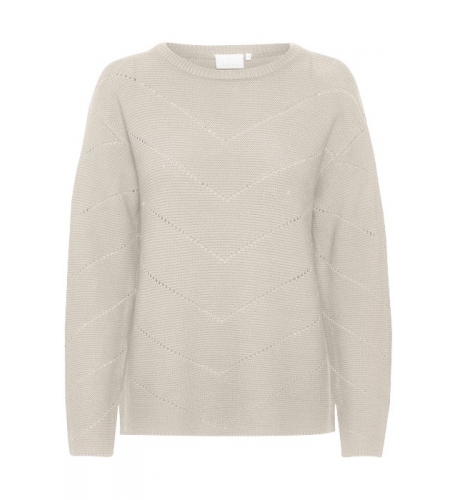 KAmari Sticka pullover Chalk KAFFE