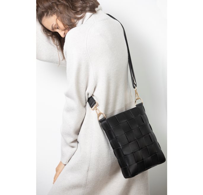 BRAIDED STRAP BAG BLACK CEANNIS - 3
