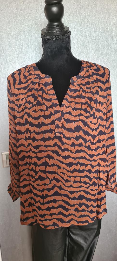 ErdonaePW BL Flower Ikat Print Choklad PartTwo