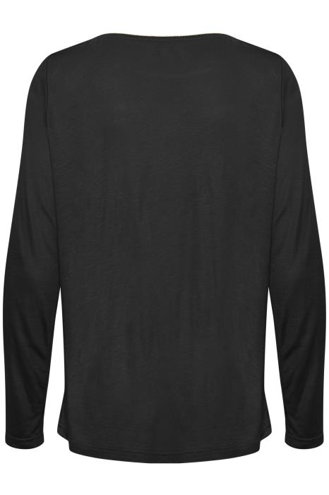 ViolaCR LS T-shirt Pitch Black CREAM - 2