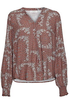KittaCR Blouse Etruscan Gammel Rosa Red Pai ECO VERO CREAM