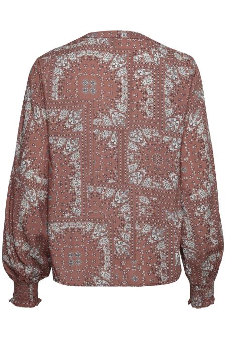 KittaCR Blouse Etruscan Gammel Rosa Red Pai ECO VERO CREAM - 2