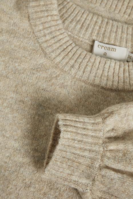 AnghaCR OZ Knit Pullover RP Oat Melange CREAM - 3