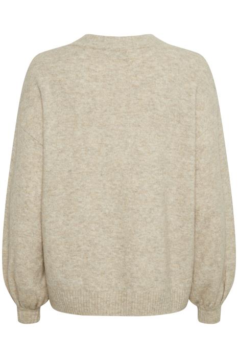 AnghaCR OZ Knit Pullover RP Oat Melange CREAM - 2