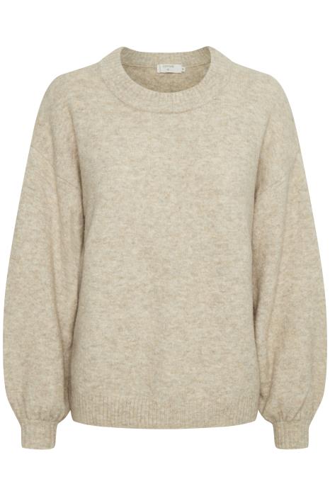 AnghaCR OZ Knit Pullover RP Oat Melange CREAM