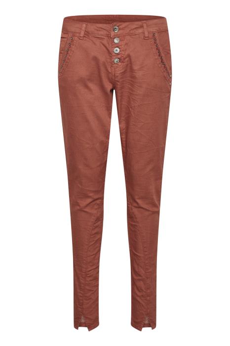 HollyCR Twill pants - Baiily Baked Clay CREAM