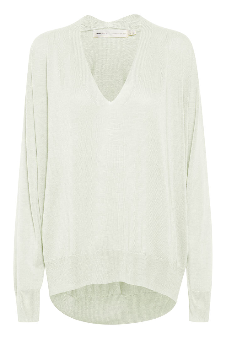 LenniIW V-hals Pullover Whisper White In Wear