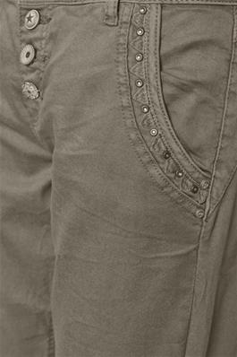 HollyCR Twill pants - Twill pants Sea Turtle CREAM - 3