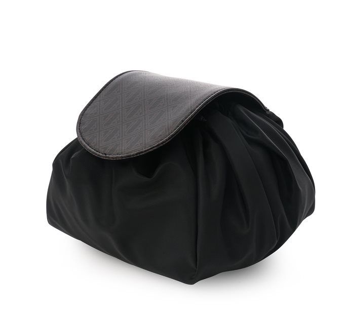 JLB Round Medium Drawstring Bag Black-Chocolate Ceannis - 2