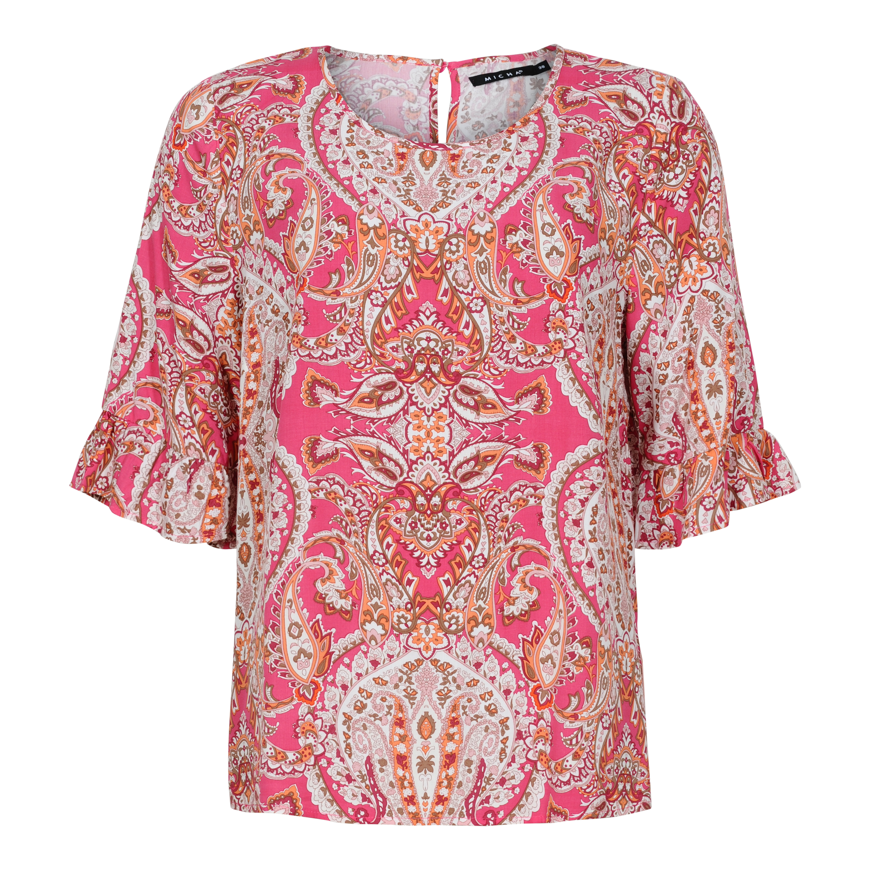 BlousePaisley Summer Print Cerise/Rosa