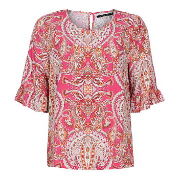 BlousePaisley Summer Print Cerise/Rosa