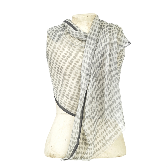 Scarf Elionor, grey The Moshi