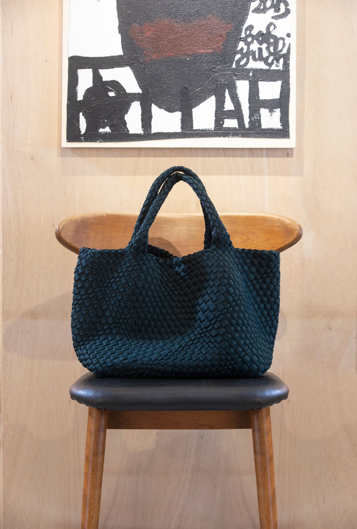 SHOPPER JADE GREEN HAND BRAIDED CEANNIS