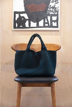 SHOPPER JADE GREEN HAND BRAIDED CEANNIS