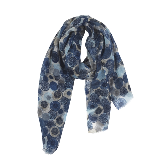Scarf Martigny, navy The Moshi