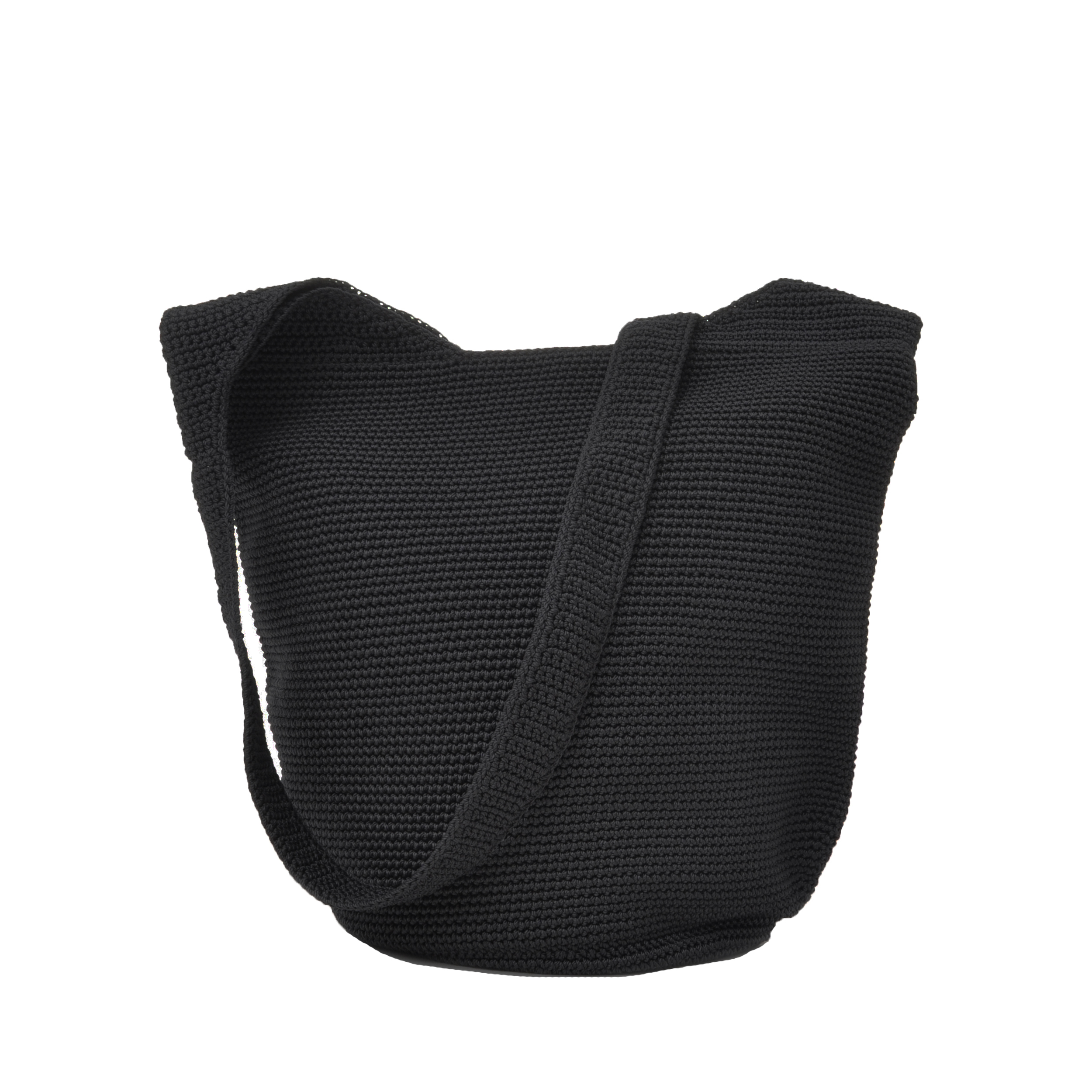 Black Crochet Body Bag