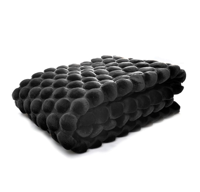  EGGSHELL  PLÄD BLACK  130X170 CEANNIS