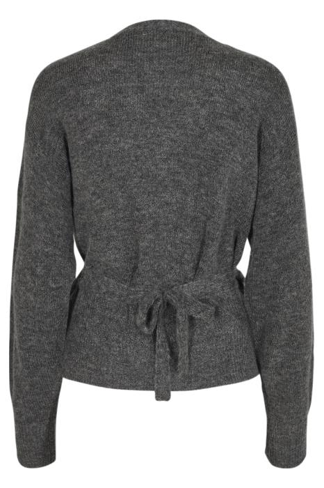 KAwendy Wrap Cardigan Dark Grey KAFFE - 2