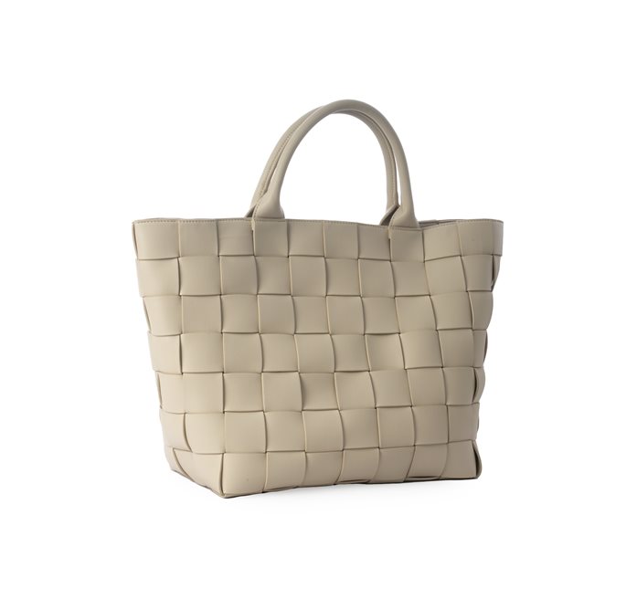 BRAIDED STRAP SHOPPER GREY/WHITE CEANNIS - 4